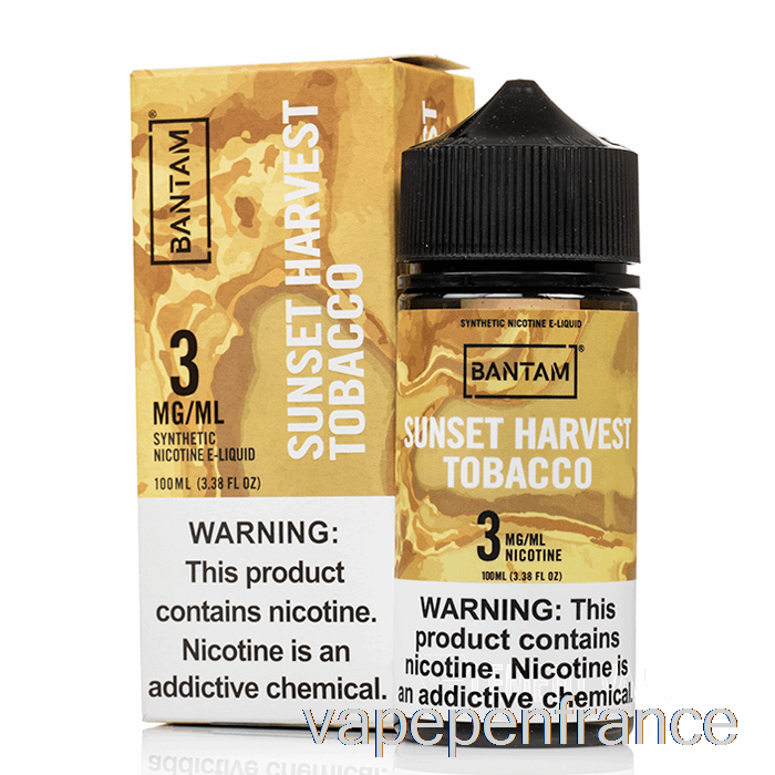 Tabac De Récolte Du Coucher Du Soleil - Vape Bantam - Stylo Vape 100ml 0mg